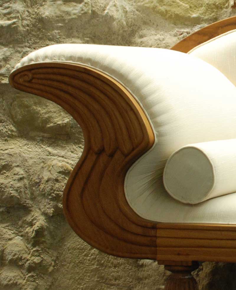 Sofas aus Rattan und Leder - nach Mass hergestellt - von malabar