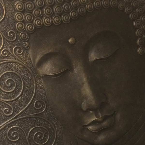 Wasserwand Buddha Gold Antique 200 x 200