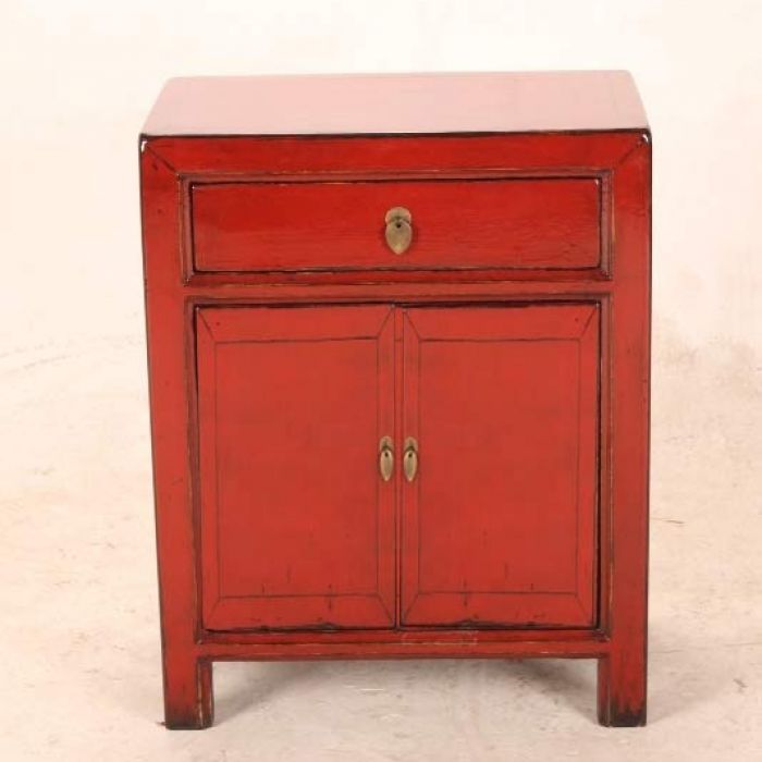 Nachttisch China Rot